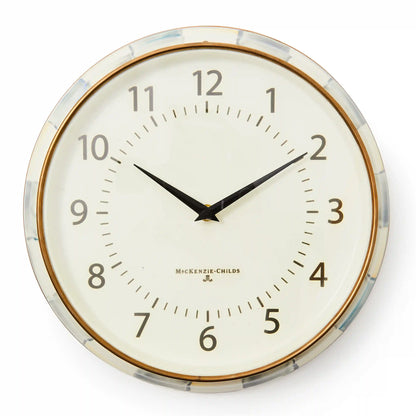 Courtly Check School Wall Clock