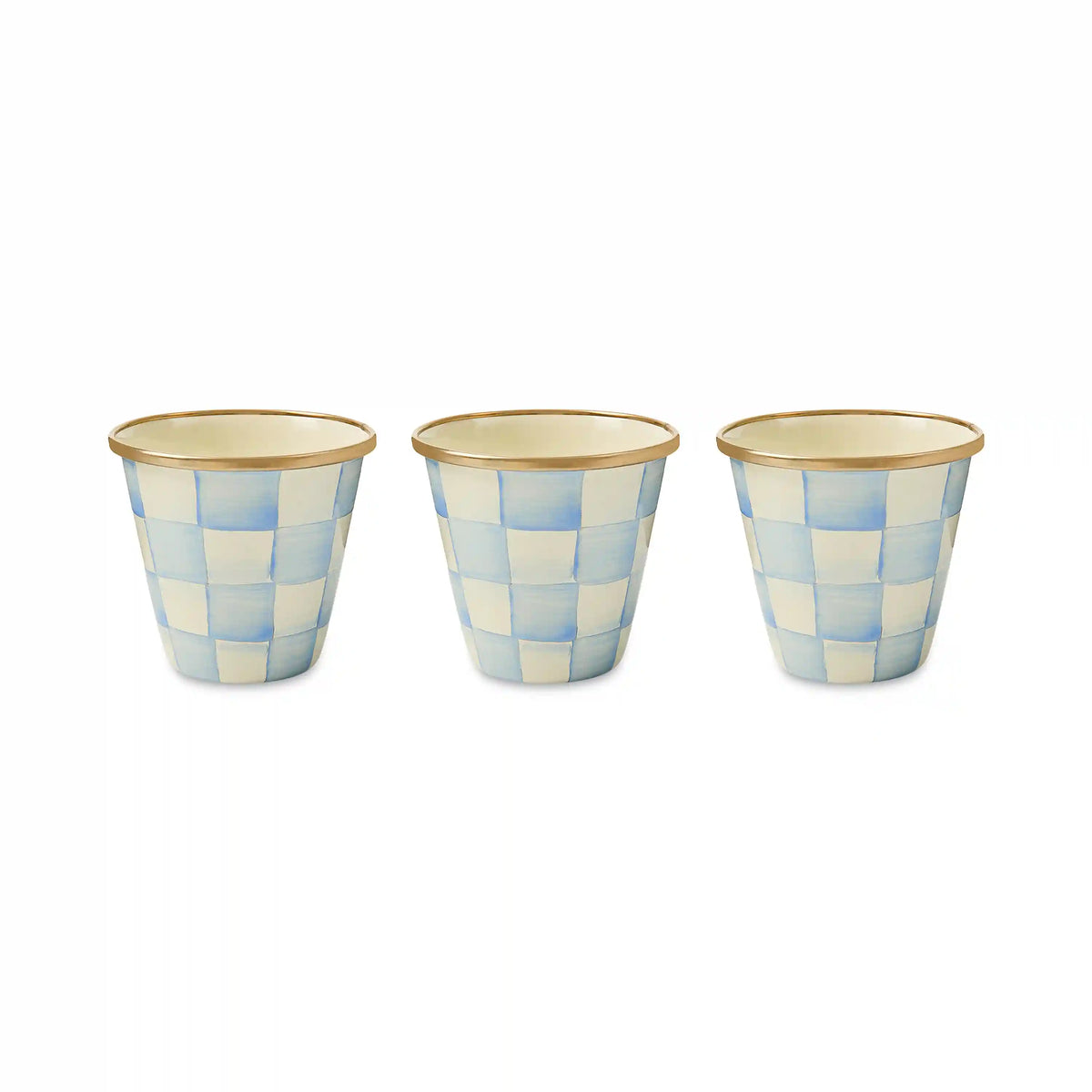 Rosy Check Herb Pots, Set of 3