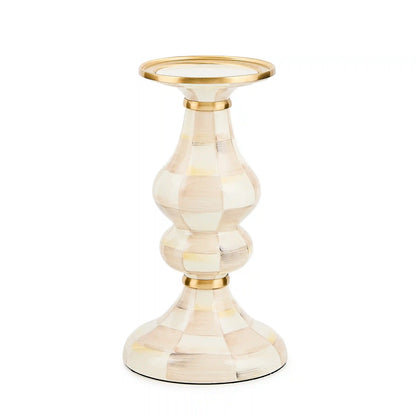 Sky Check Large Pillar Candlestick