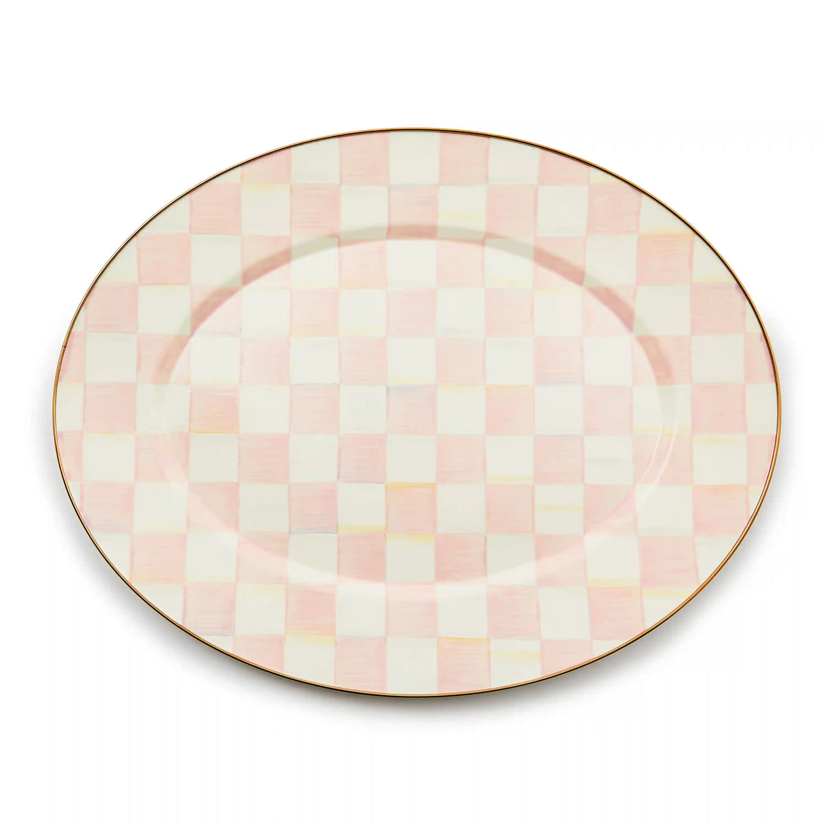 Courtly Check Small Oval Platter