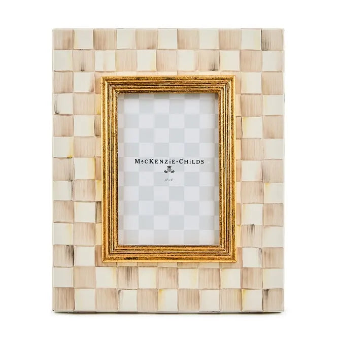 Mocha Check 4" x 6" Frame
