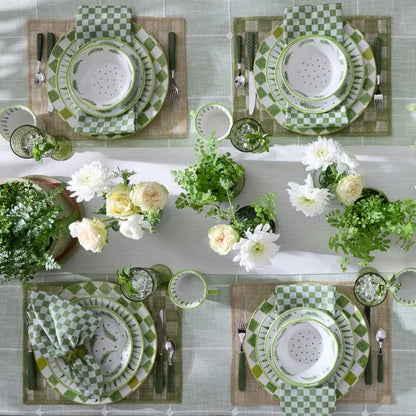 Green Check Napkin, Set of 4