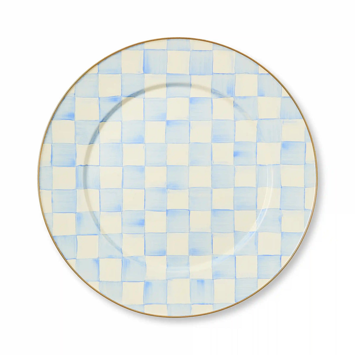 Violet Check Serving Platter