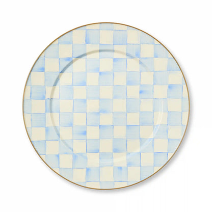 Violet Check Serving Platter