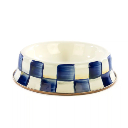 Royal Check Large Pet Dish