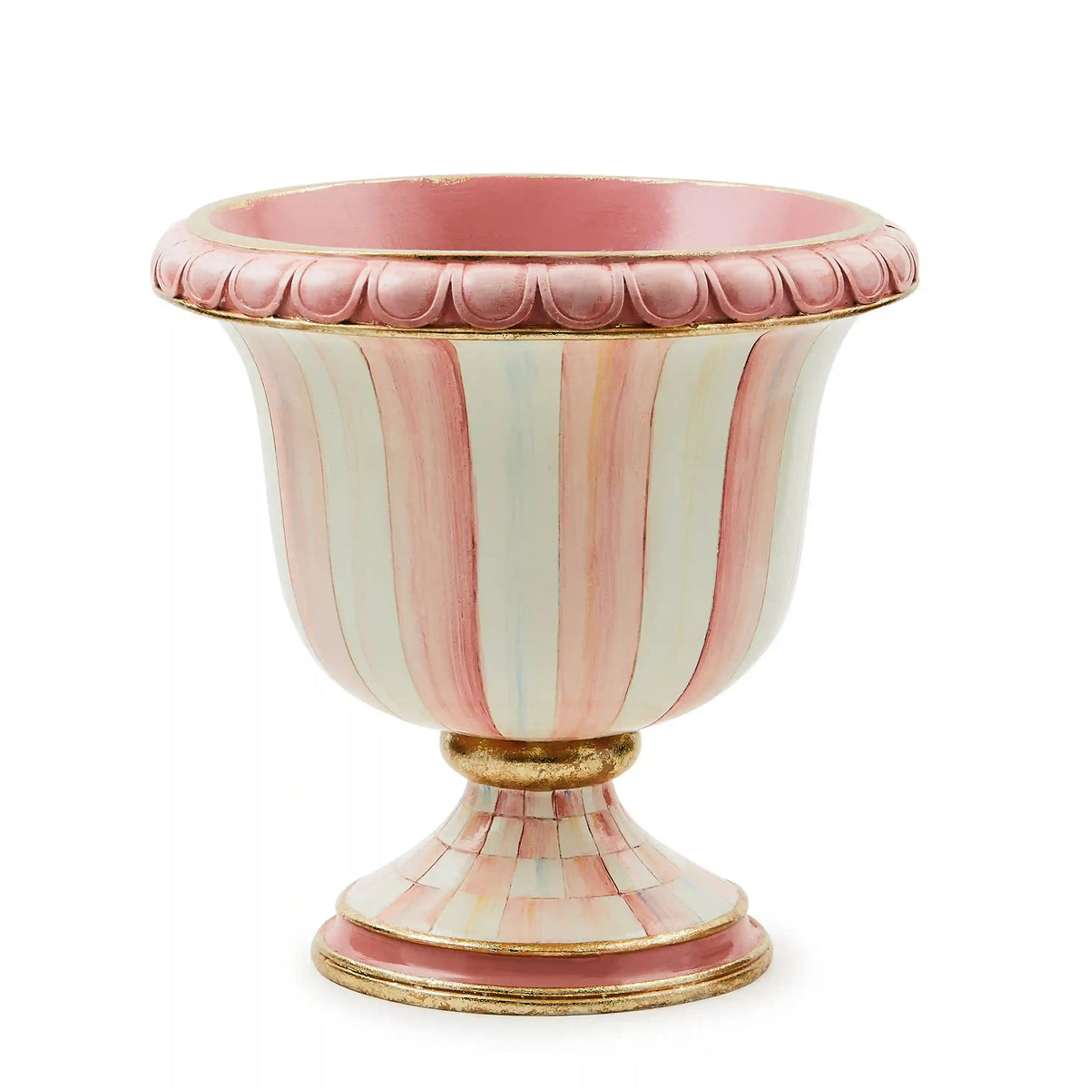 Rosy Check Pedestal Tabletop Urn