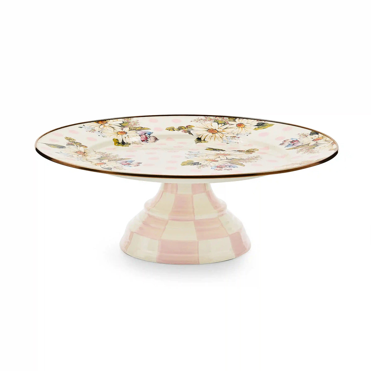 Wild Rose Brown Mini Pedestal Platter