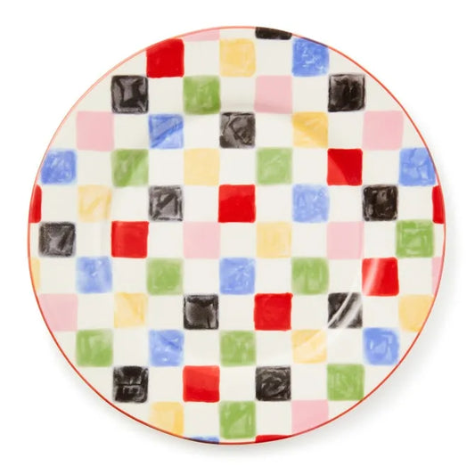Multi Check Round Platter