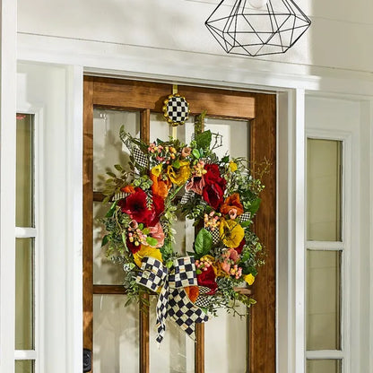 Courtly Check Wreath Hanger