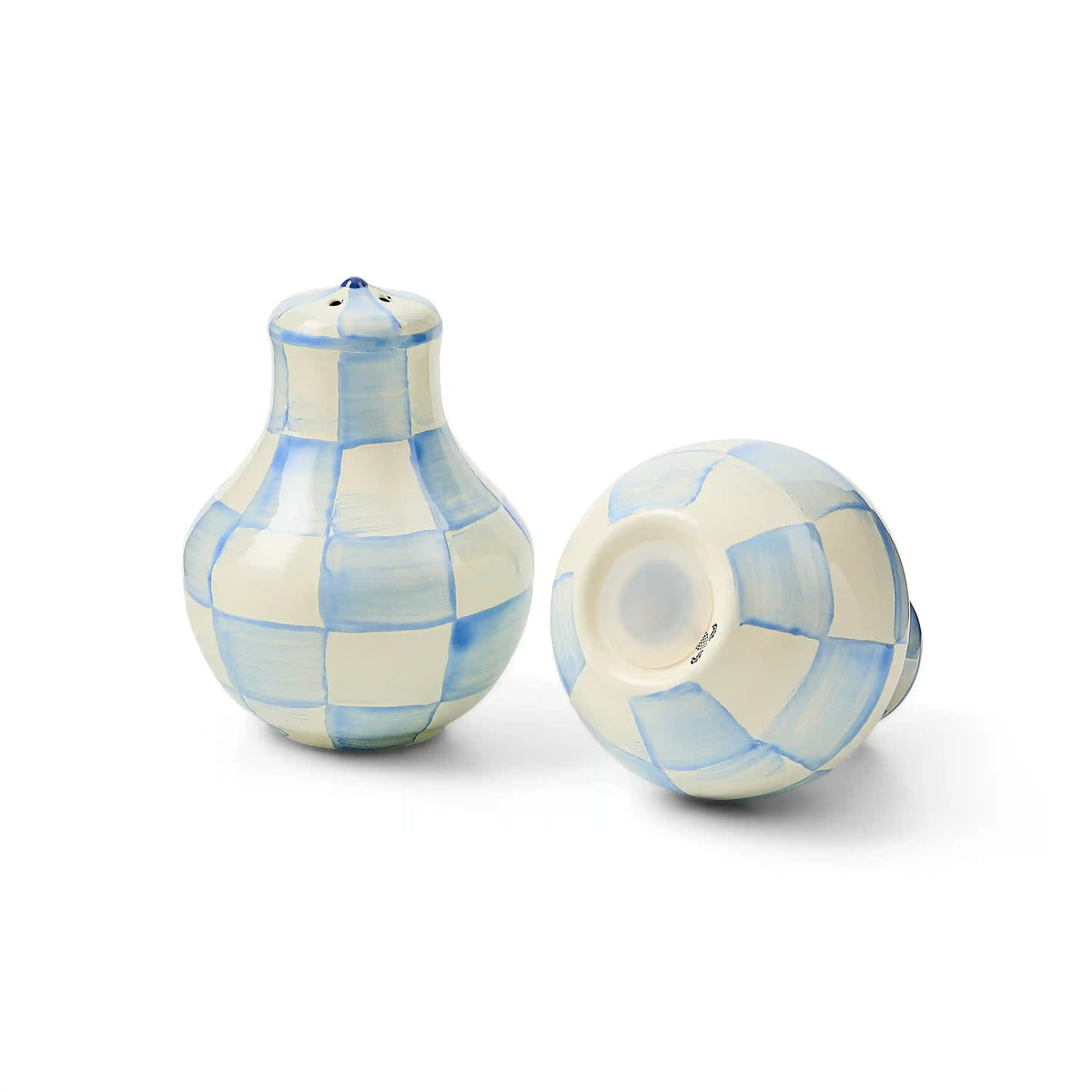 Royal Check Large Salt & Pepper Shakers