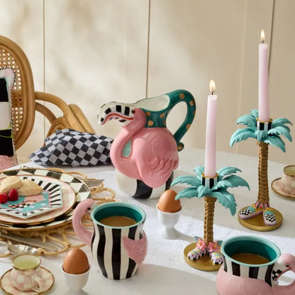 Patience Brewster Flamingo Ceramic Pitcher