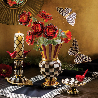 Courtly Check Butterfly Wall Decor
