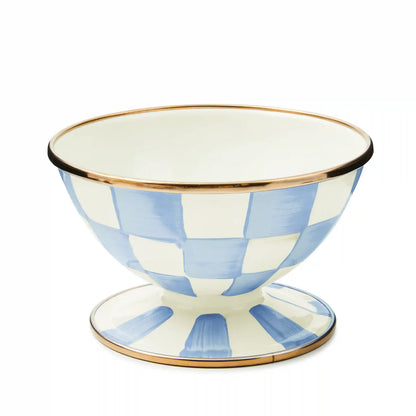 Violet Check Ice Cream Dish