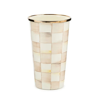 Mocha Check 20 Ounce Tumbler