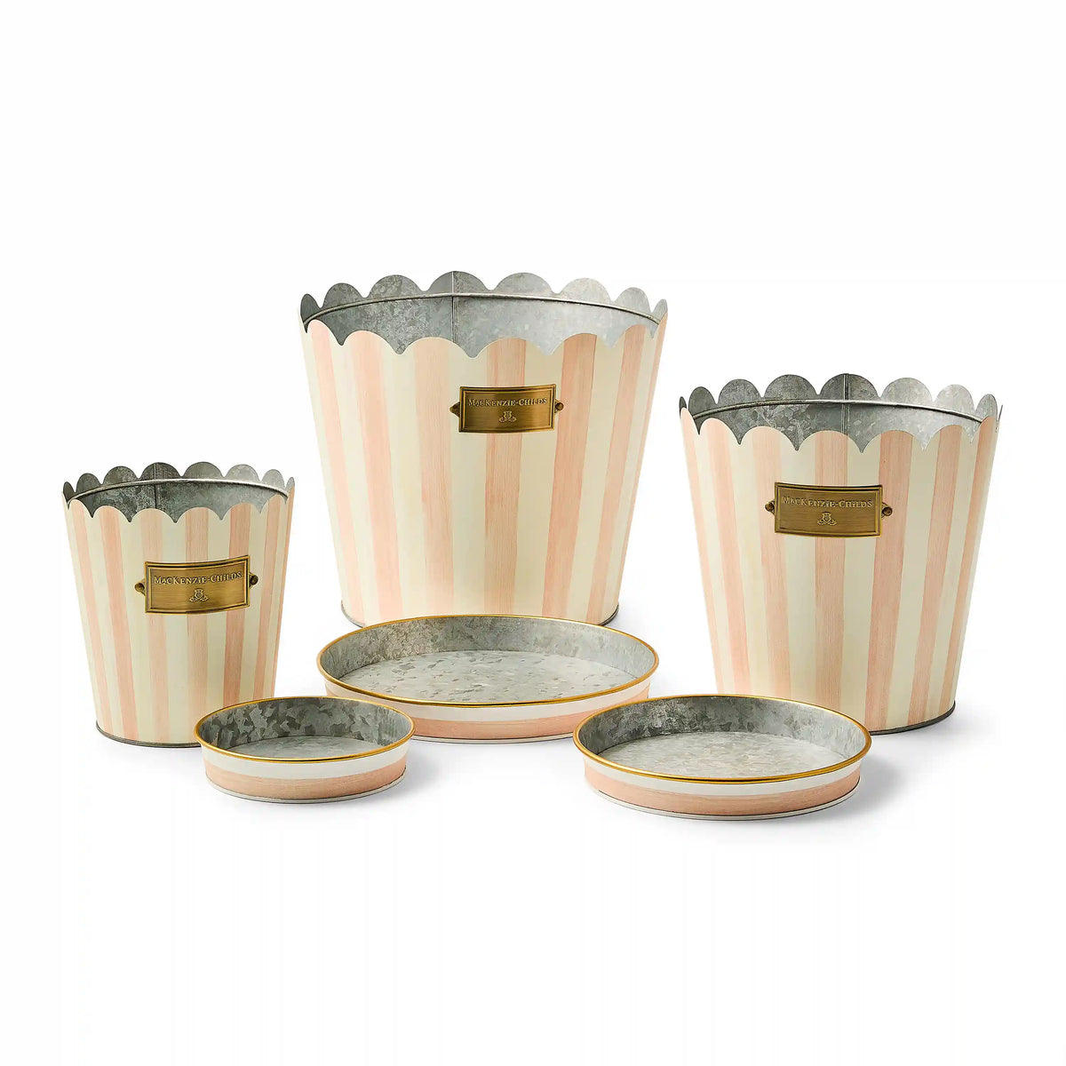 Spectator Pots & Saucers, Set of 3
