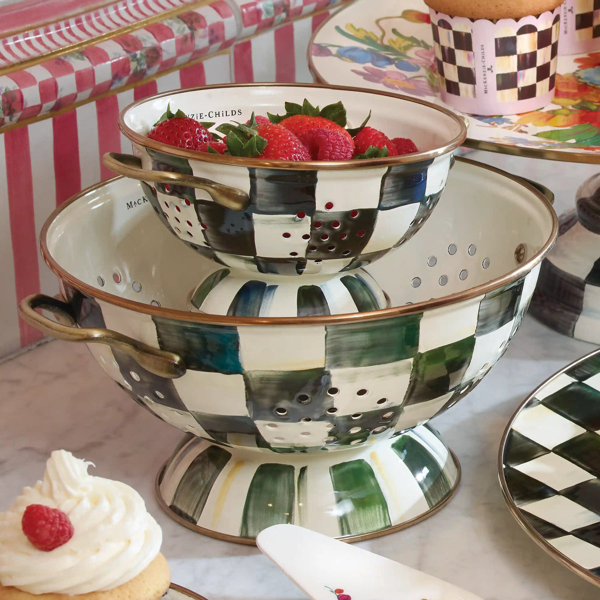 Rosy Check Small Colander