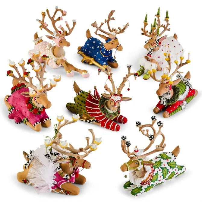 Patience Brewster Dash Away Sitting Dancer Reindeer Figure