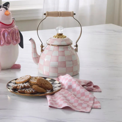 Pink Check Napkin, Set of 4