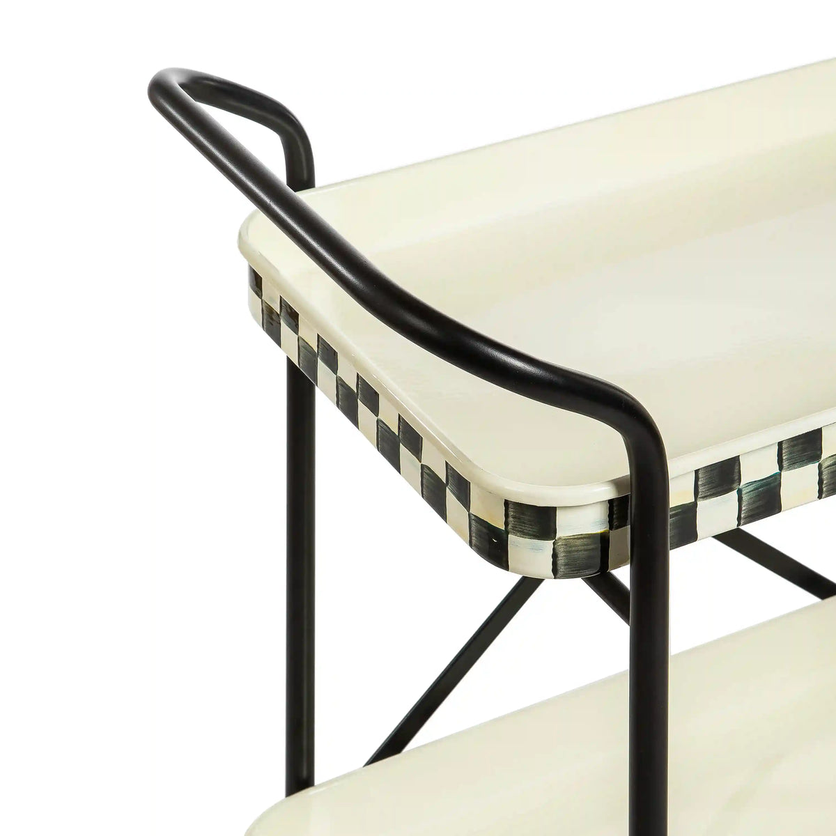 Sterling Check 2-Tier Kitchen Cart
