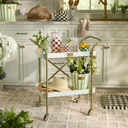 Courtly Check 2-Tier Kitchen Cart