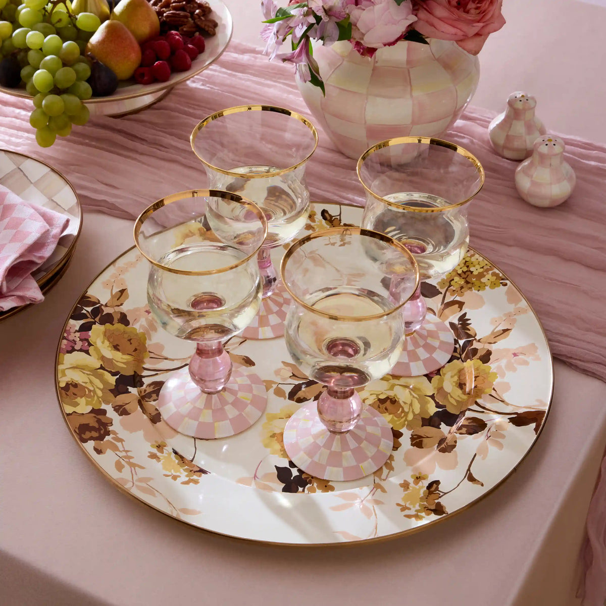 White Flower Market Serving Platter