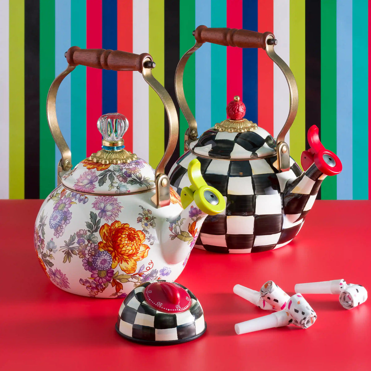 Sky Check Whistling Tea Kettle