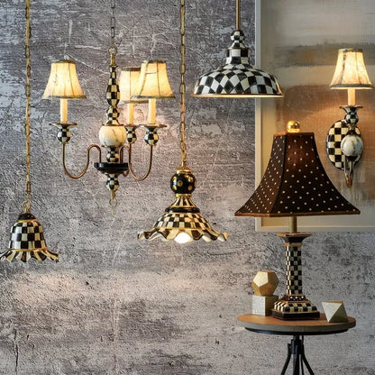 Courtly Check 12" Barn Pendant Lamp