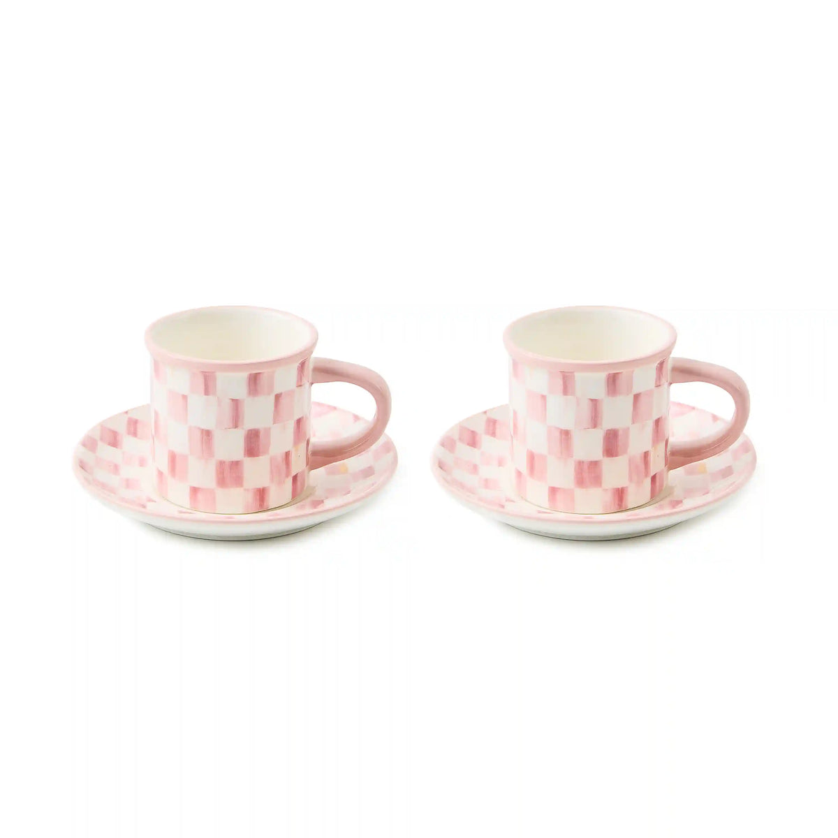 Courtly Check Espresso Cup & Saucer, Set of 2