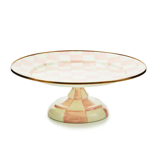 Sterling Check Mini Pedestal Platter