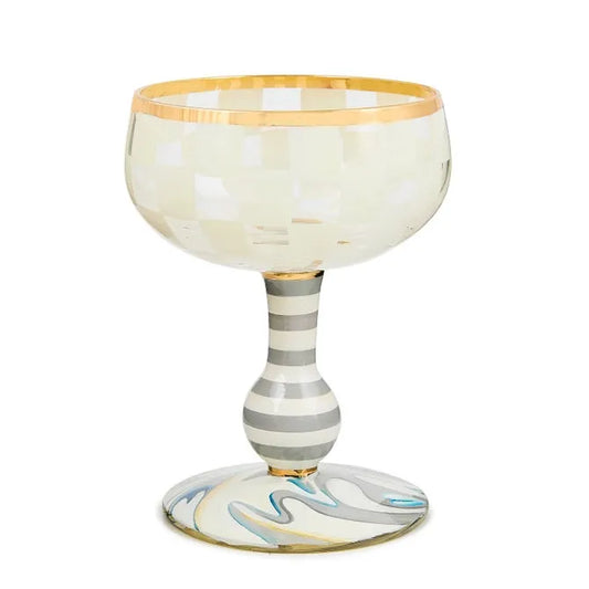 Carnival White Coupe Glass