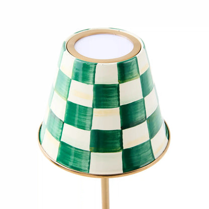 Sterling Check LED Rechargeable Cafe Table Lamp