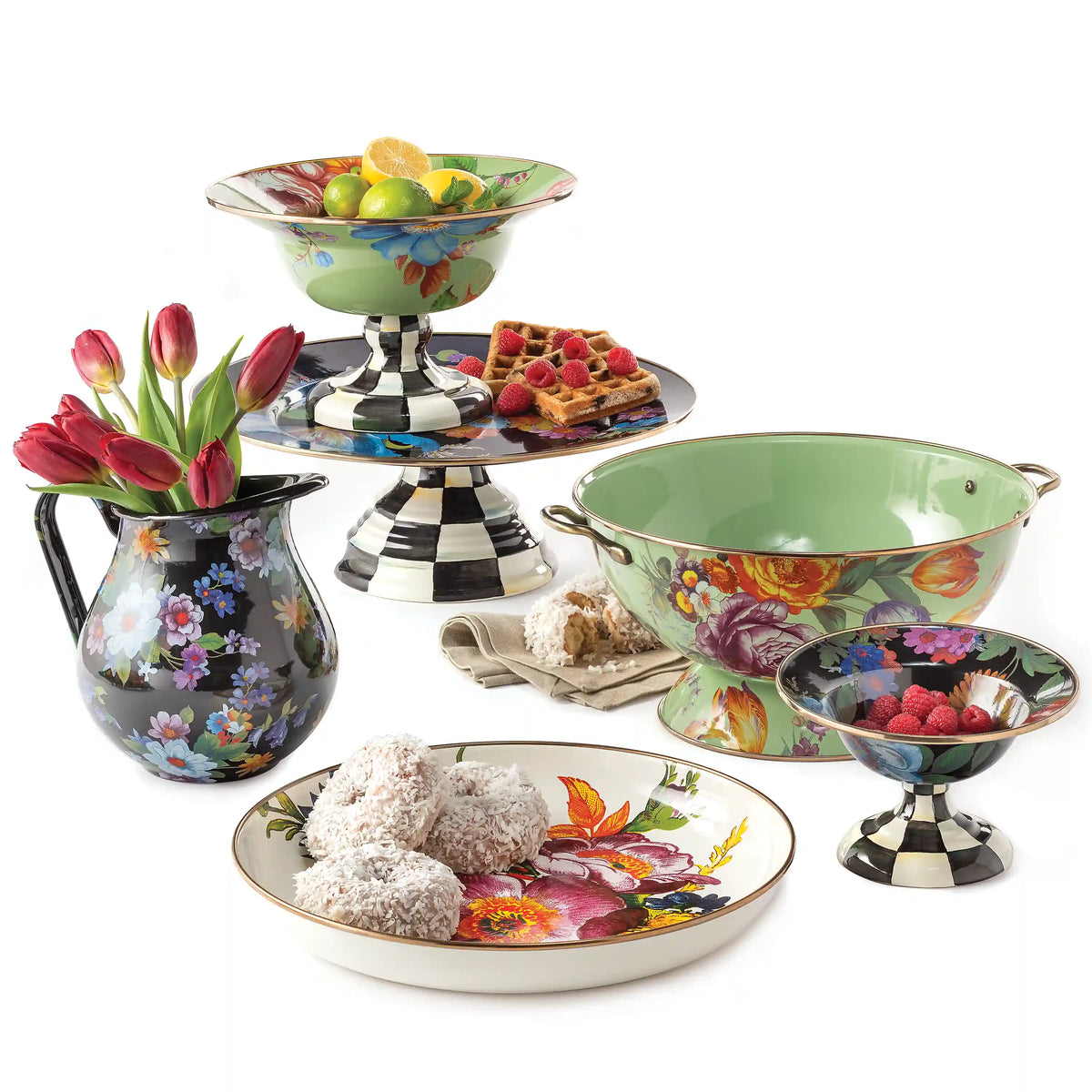 Emerald Check Abundant Bowl