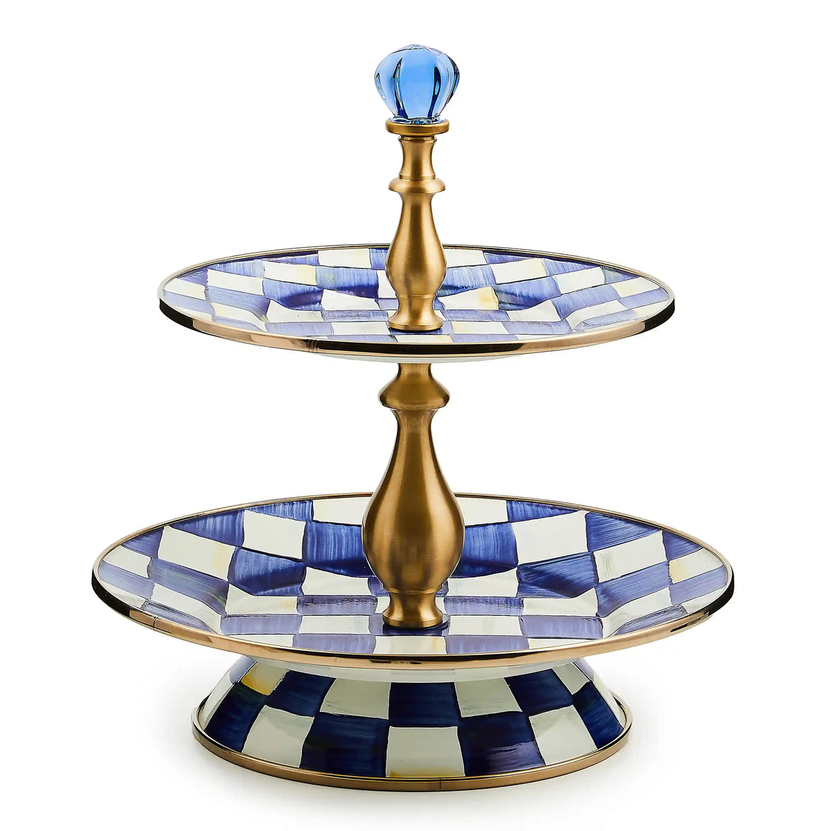 Royal Check Three Tier Sweet Stand