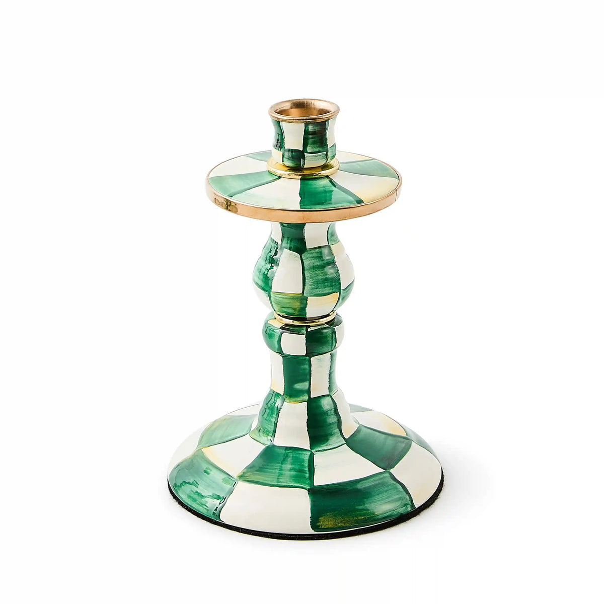 Violet Check Medium Candlestick