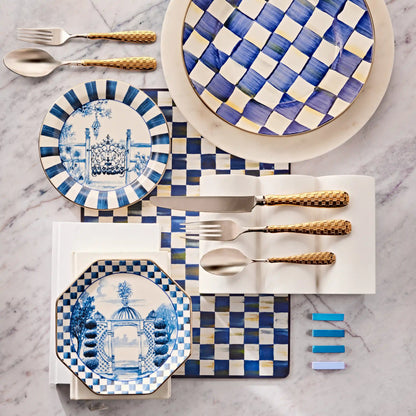 Violet Check Cork Back Placemats, Set of 4