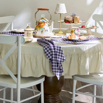 Plum Check Napkin, Set of 4