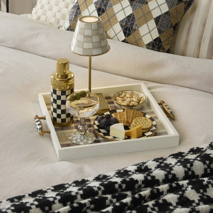 Mocha Tartan Serving Tray