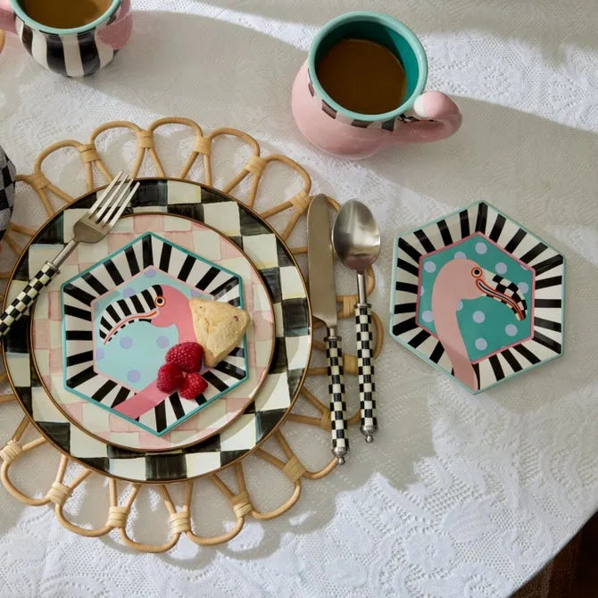 Patience Brewster Flamingo Dessert Plates, Set of 4