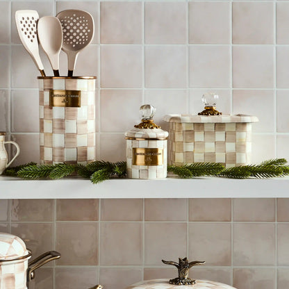 Courtly Check Recipe Box