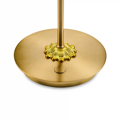 Emerald Check LED Rechargeable Disk Table Lamp