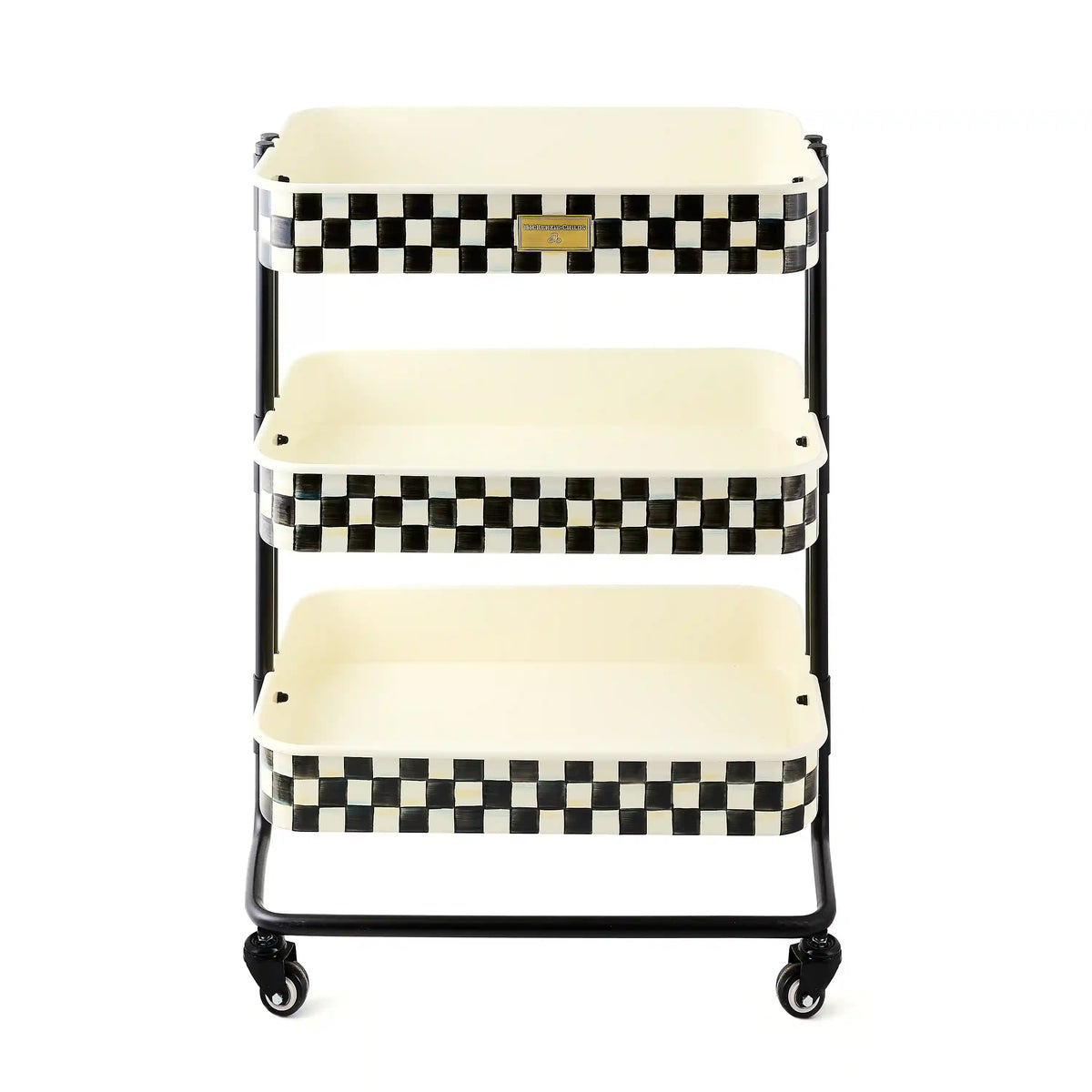 Royal Check 2-Tier Kitchen Cart