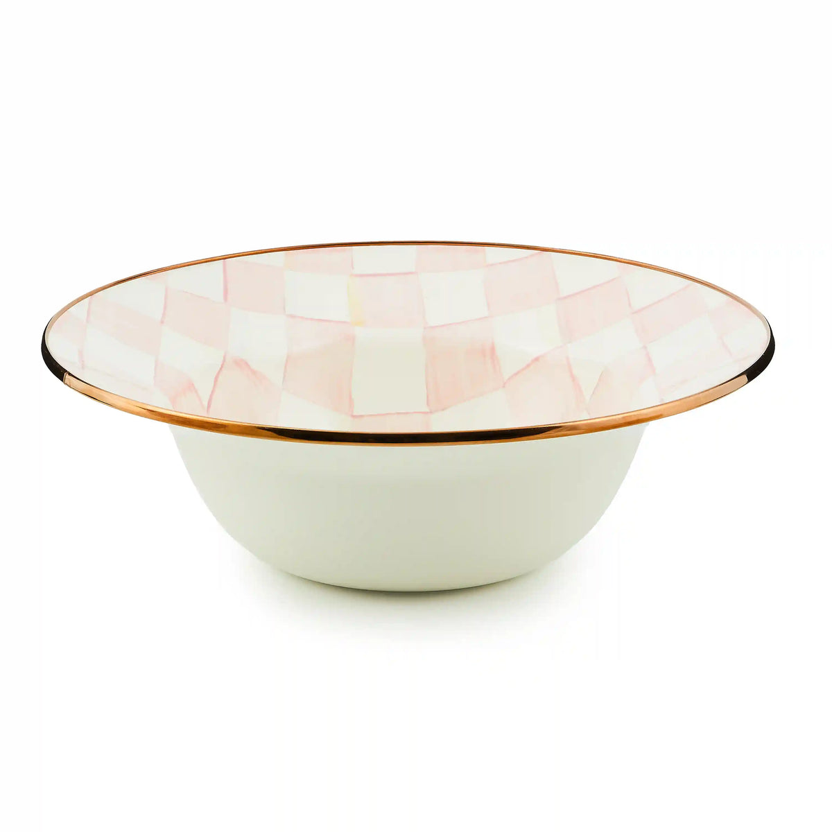 Mocha Check Serving Bowl