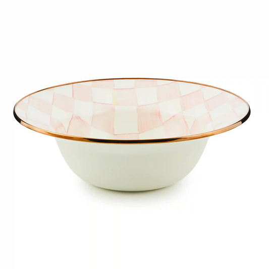 Mocha Check Serving Bowl