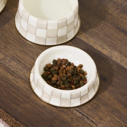 Rosy Check Large Pet Dish