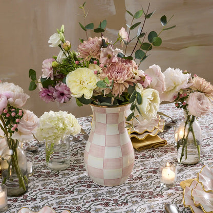 Wild Rose White Tall Vase