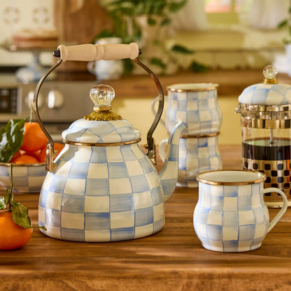 Emerald Check 3 Quart Tea Kettle