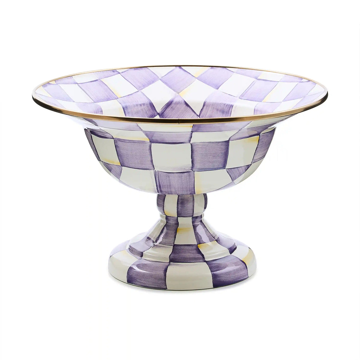 Violet Check Small Compote