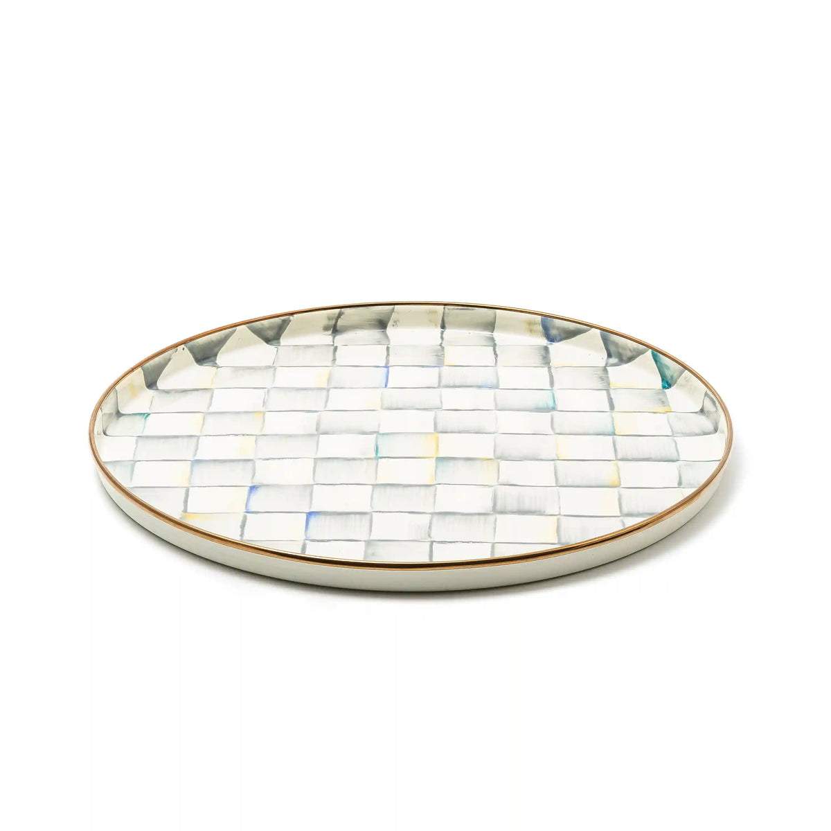 Rosy Check Round Tray