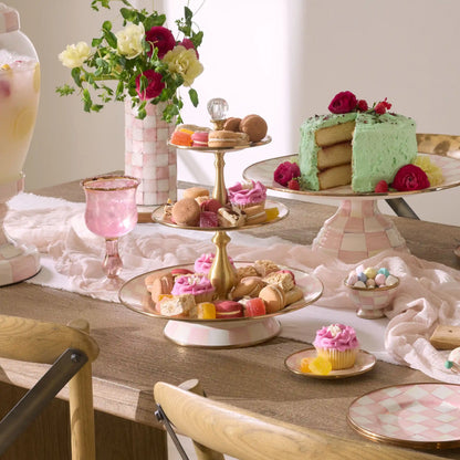 Rosy Check Two Tier Sweet Stand