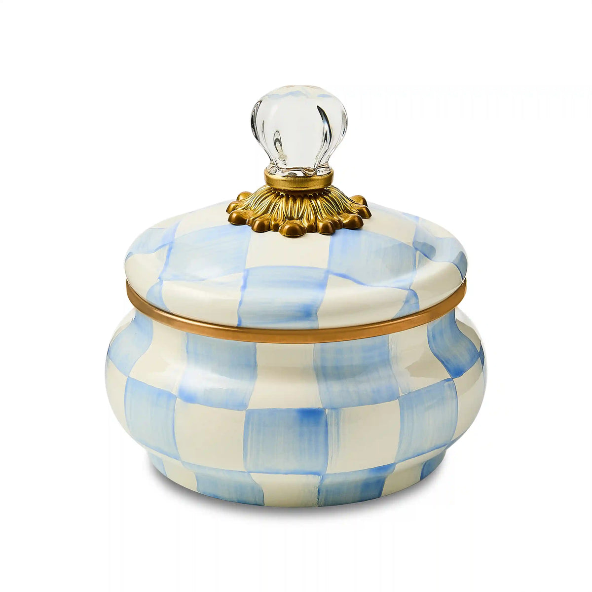 Sterling Check Squashed Pot